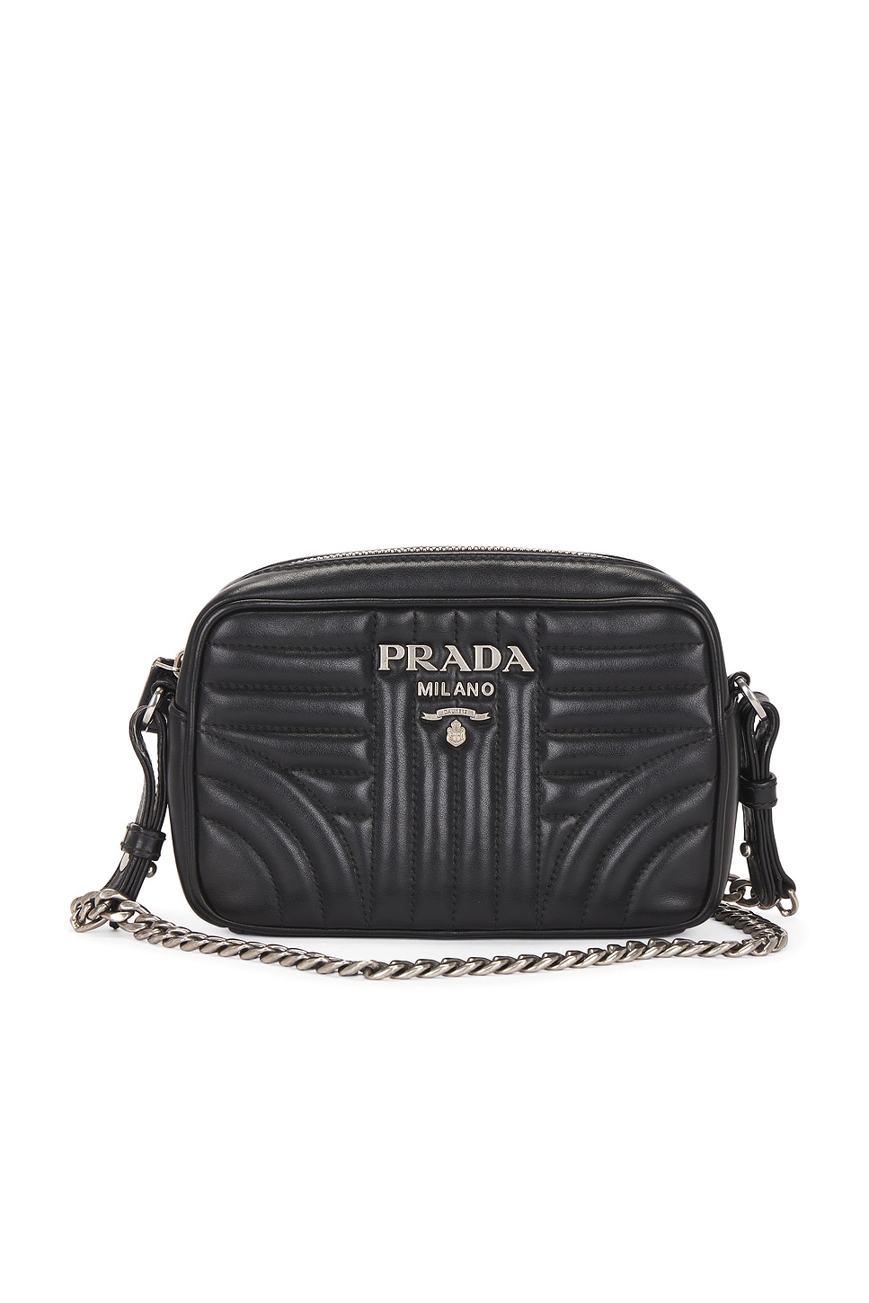 Pre-owned Prada Diagramme Camera Bag In Black