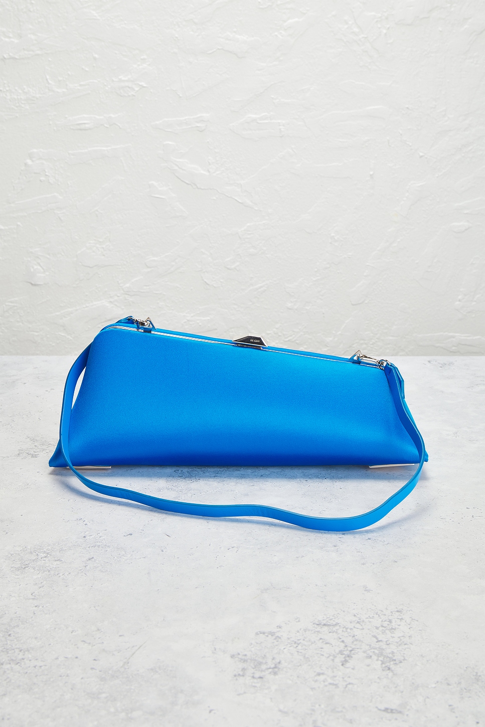 Pre-owned Attico The  Long Night Clutch In Blue