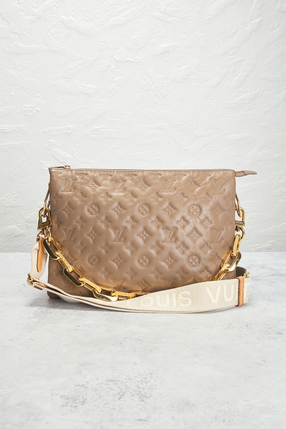 Pre-owned Louis Vuitton Monogram Coussin Mm Crossbody Bag In Brown