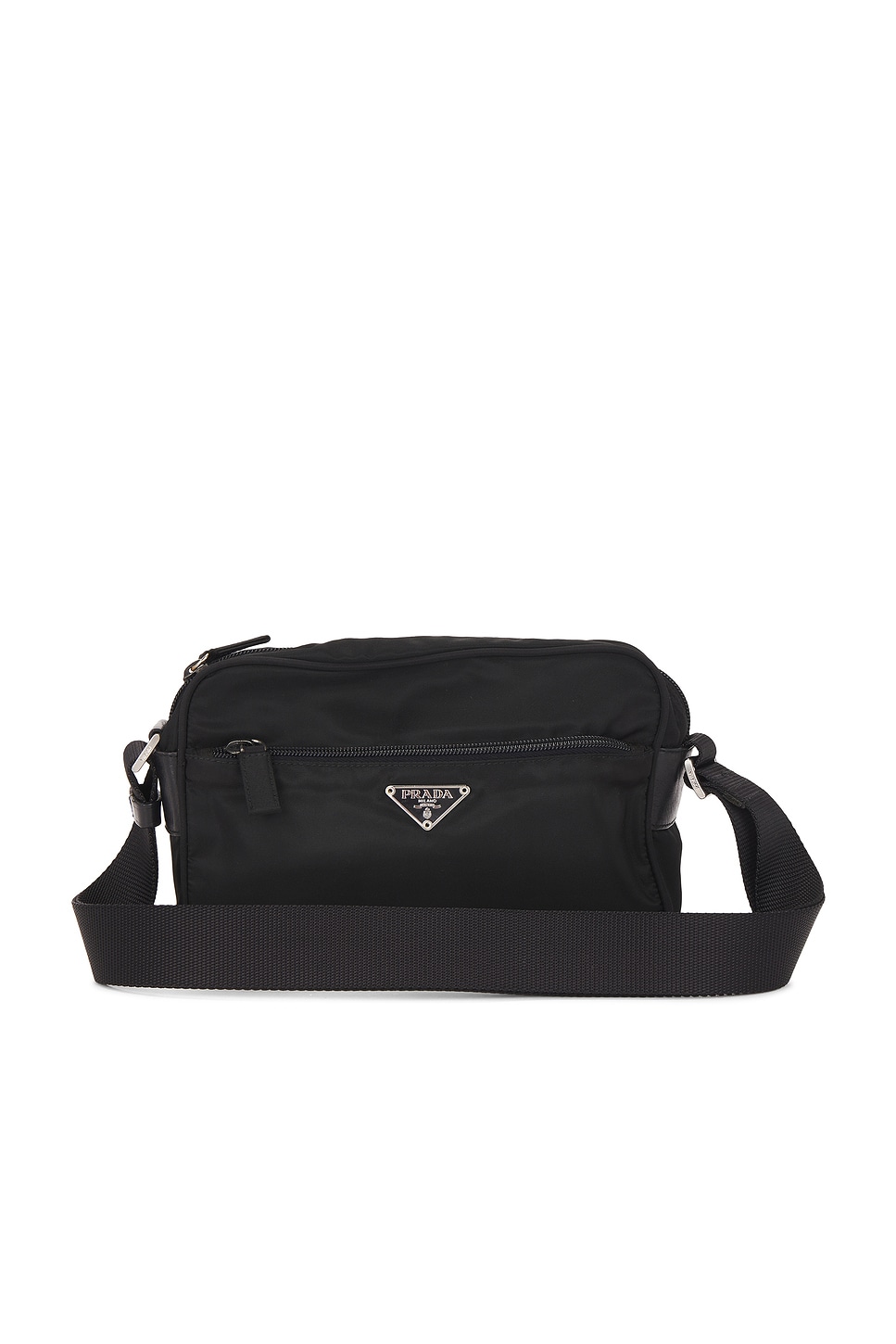Pre-owned Prada Tessuto Shoulder Bag In Black