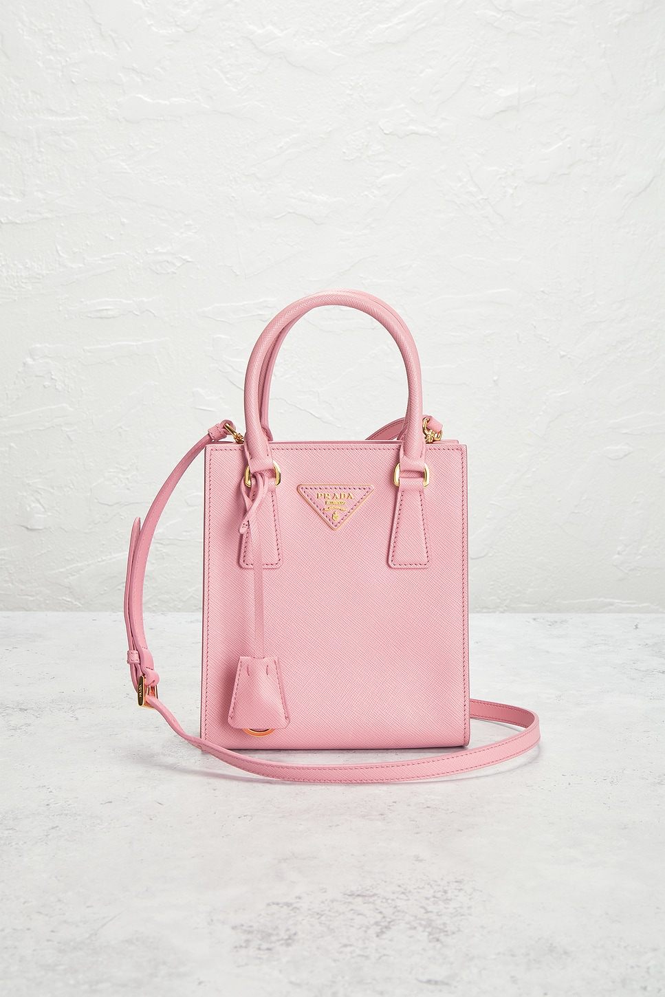 PRADA Pre-owned Saffiano Lux Handbag In Pink