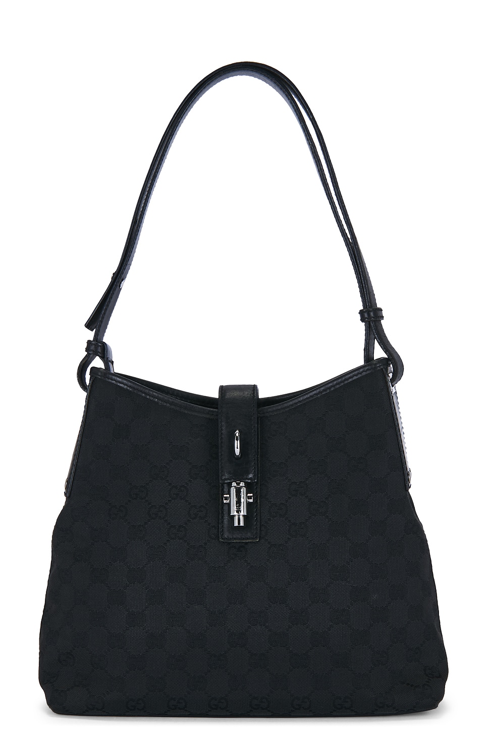 GUCCI Pre-owned Piston Lock Hobo Bag In Black