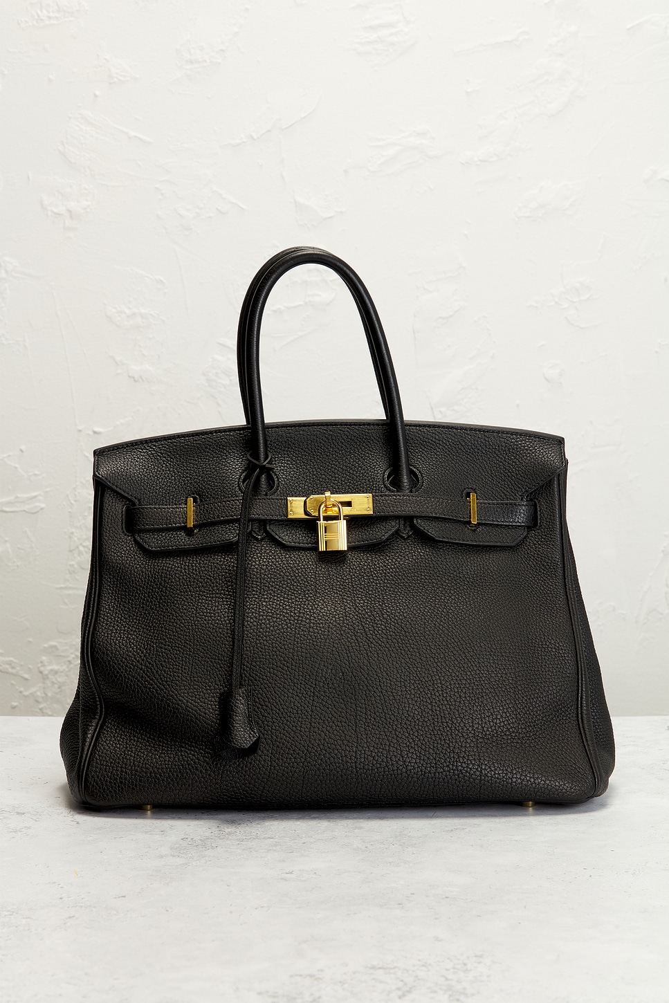 HERMES Pre-owned Togo Birkin 35 Handbag In Black