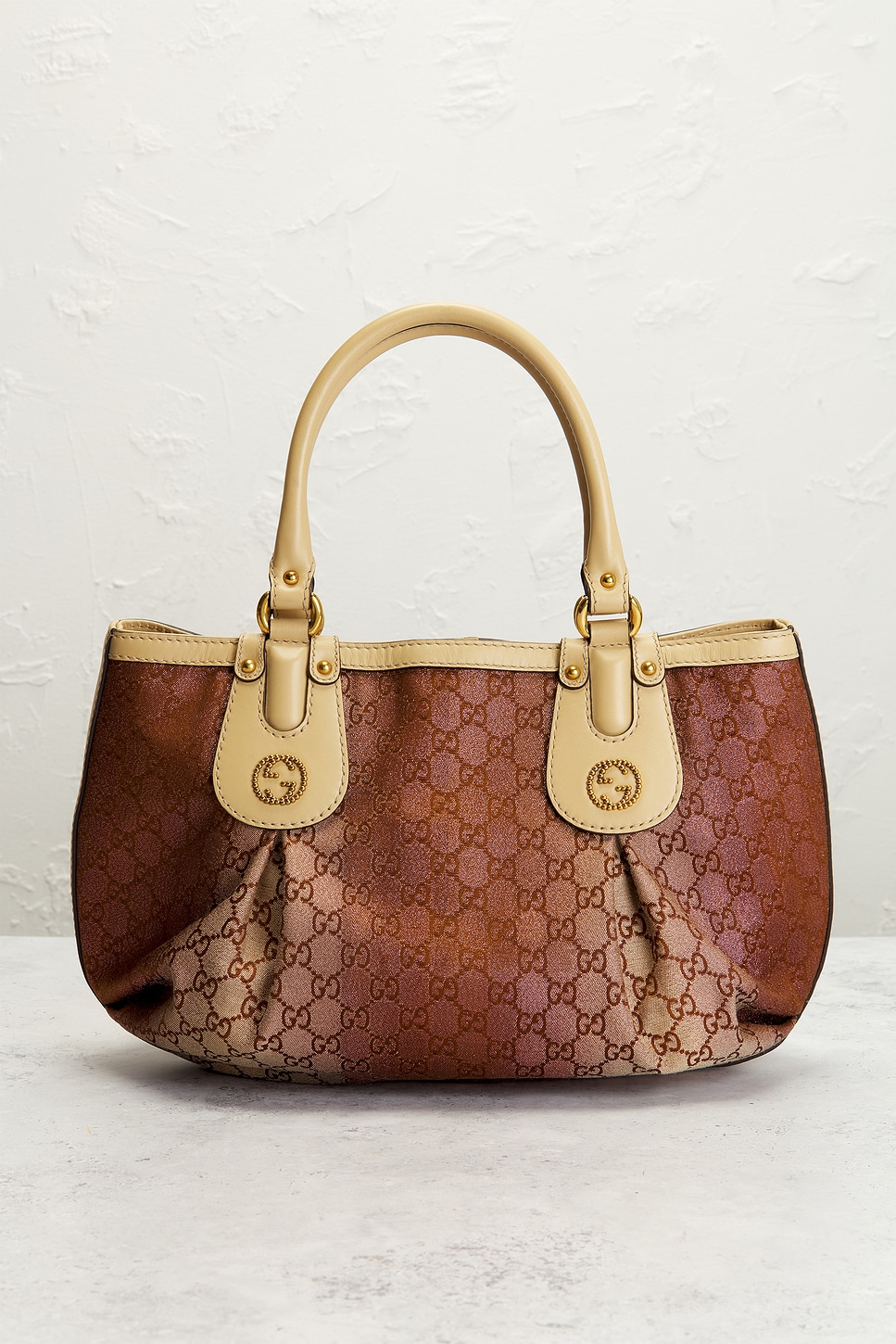 Pre-owned Gucci Scarlett Stud Tote Bag In Multi