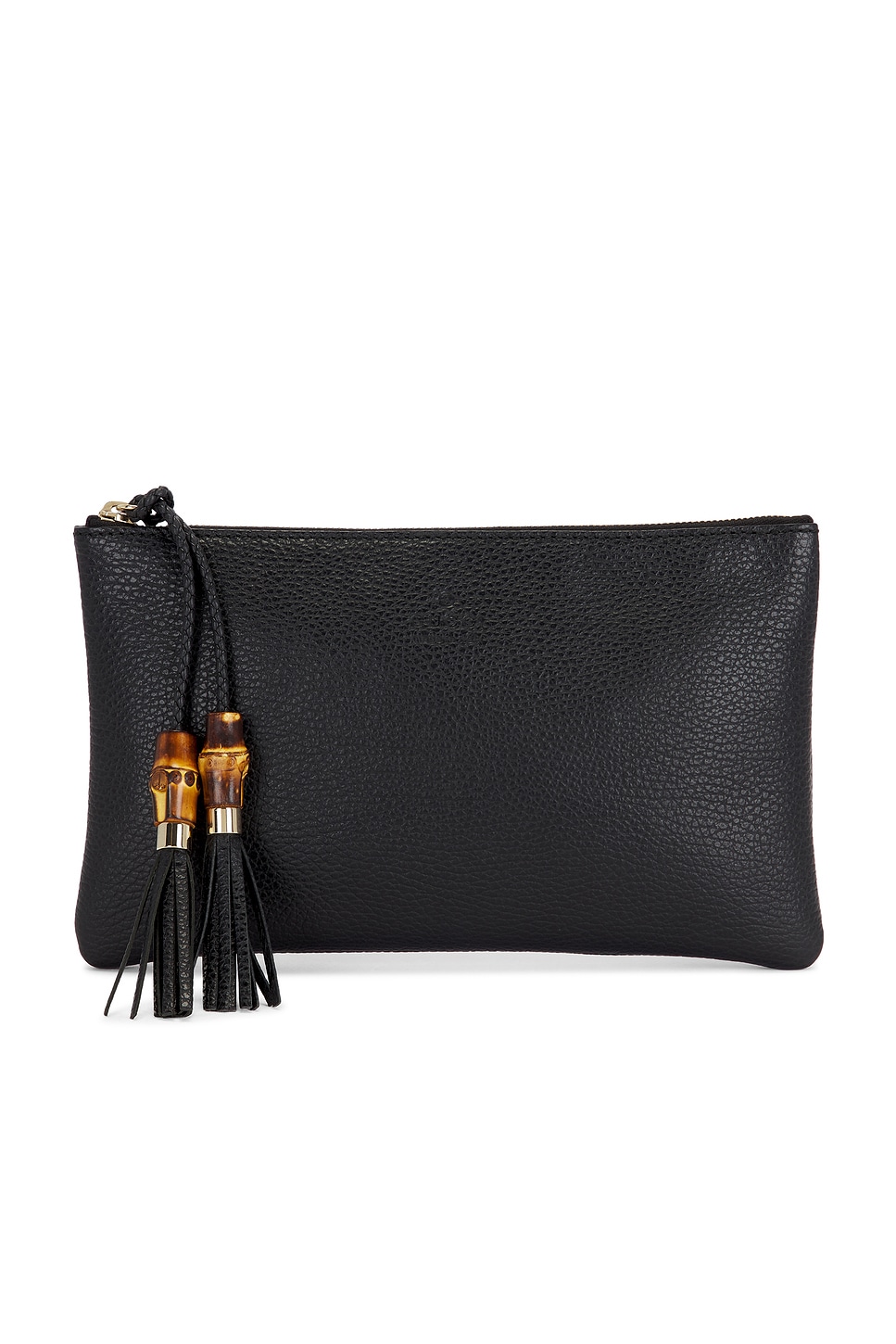 GUCCI Pre-owned Bamboo Clutch In Black