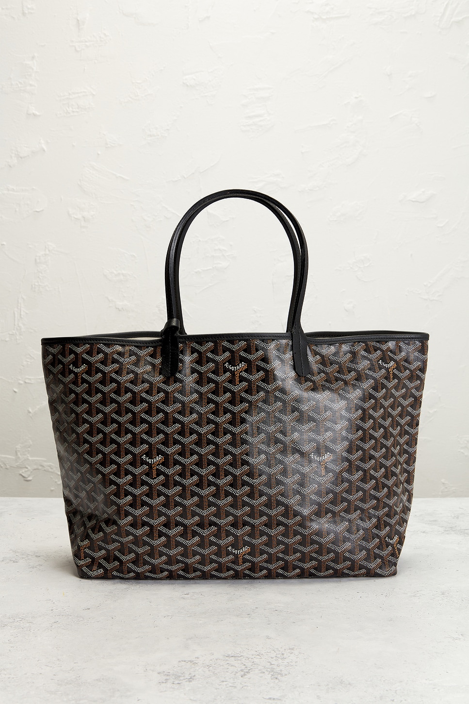 Pre-owned Goyard Saint Louis Gm Tote Bag In Black