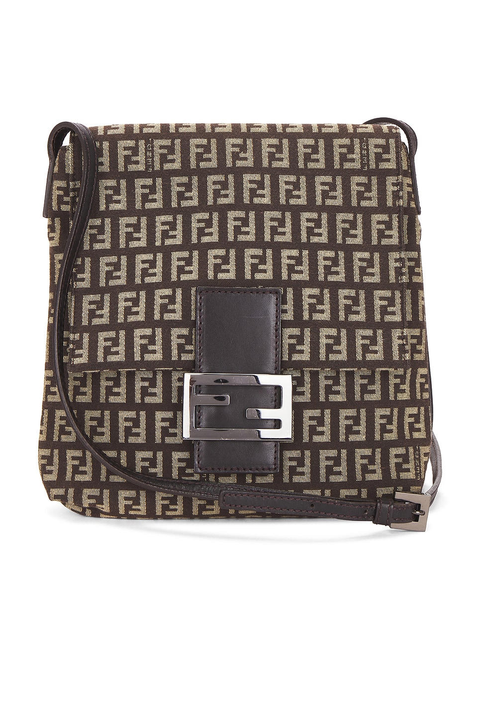 Click to view more detailed imagery on our partner's website Pre-owned Fendi Zucchino Tube Messenger Bag In Brown