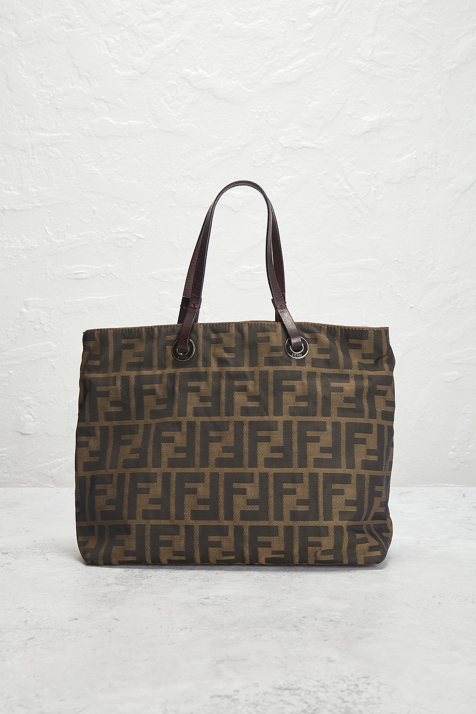 FENDI Pre-owned Zucca Tote Bag In Brown