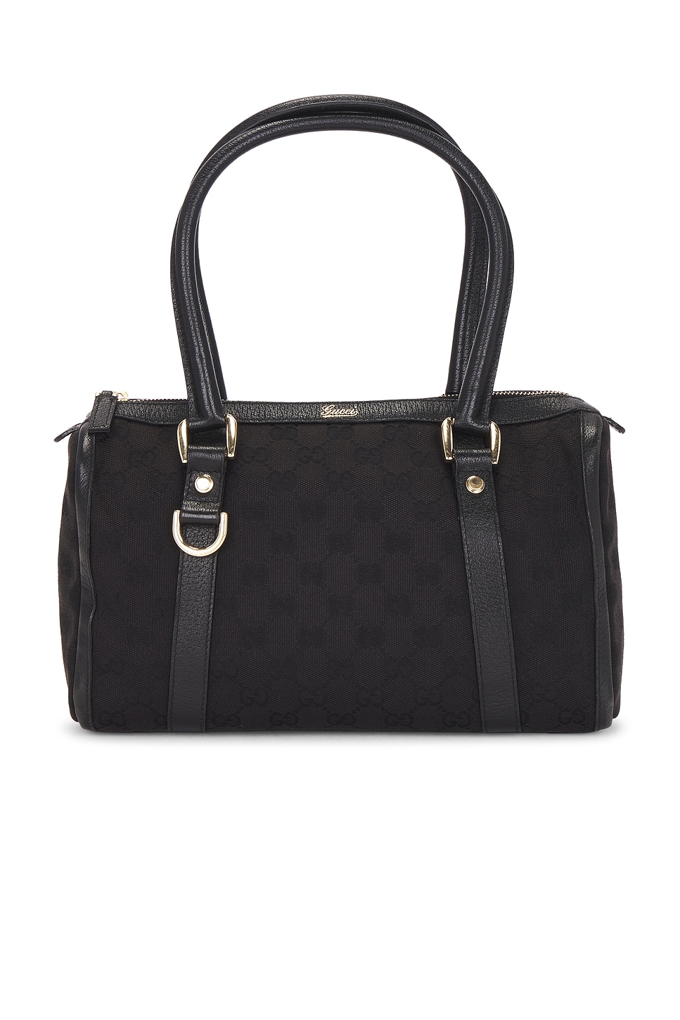 Click to view more detailed imagery on our partner's website Pre-owned Gucci Abbey D-ring Handbag In Black