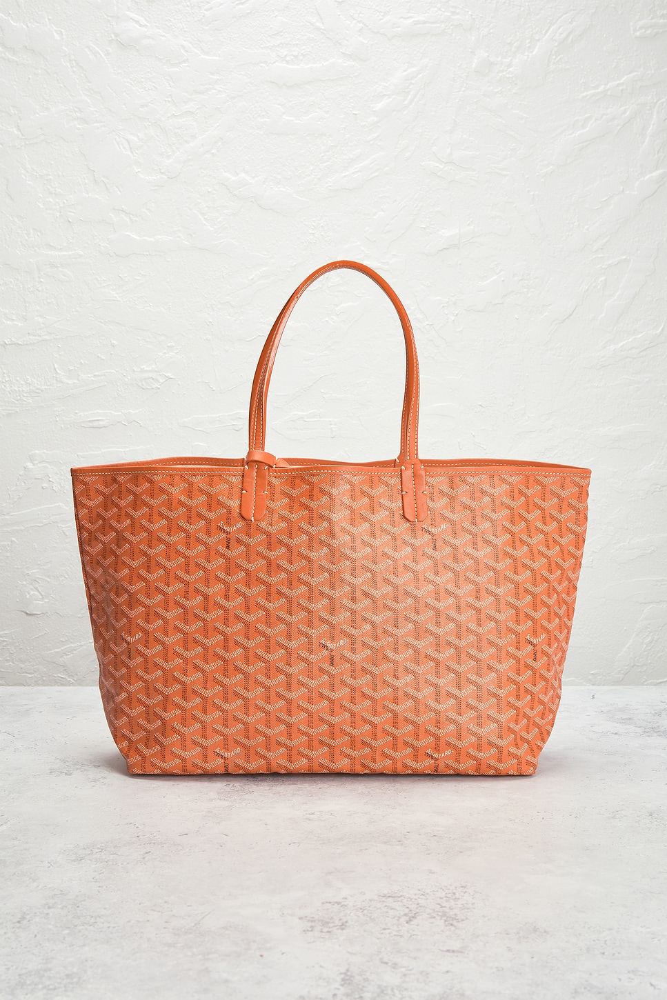 Pre-owned Goyard Saint Louis Pm Tote Bag In Orange