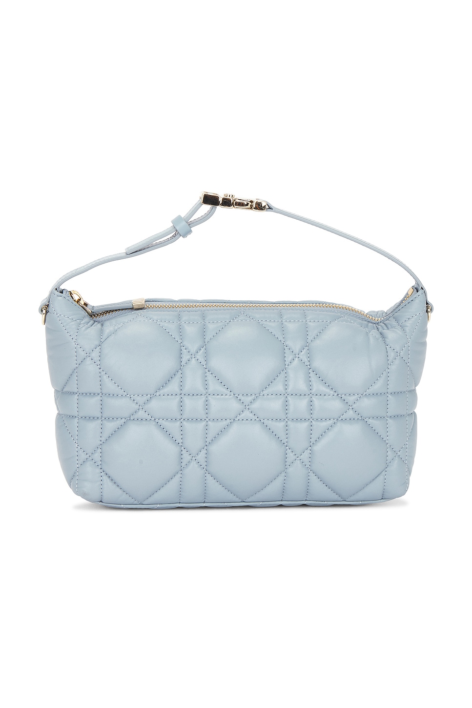 DIOR Pre-owned Cannage Travel Nomad Pouch In Blue