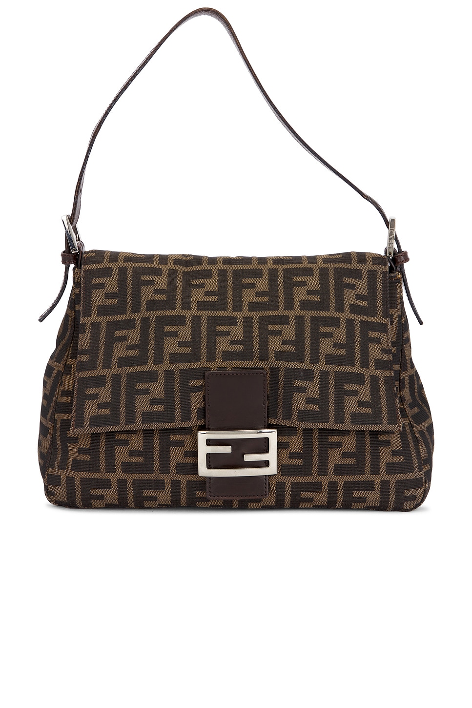 FWRD Renew Fendi Zucca Mama Baguette Shoulder Bag