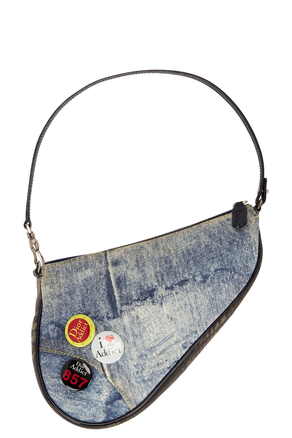 dior Dior Denim Saddle Bag