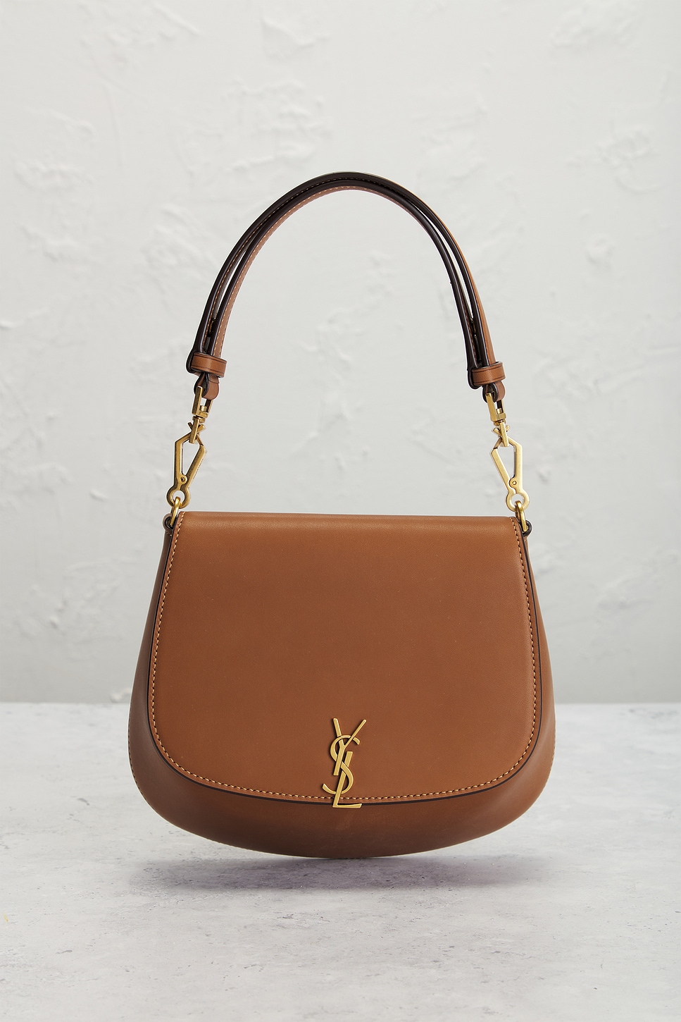 SAINT LAURENT Pre-owned Mini Top Handle Bag In Brown