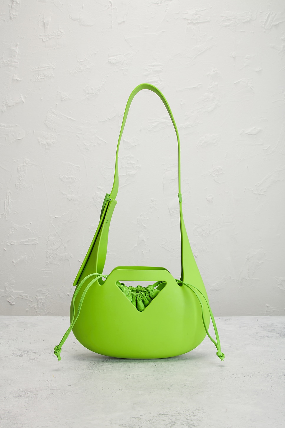 Pre-owned Bottega Veneta Small Moulded Shoulder Bag In Green