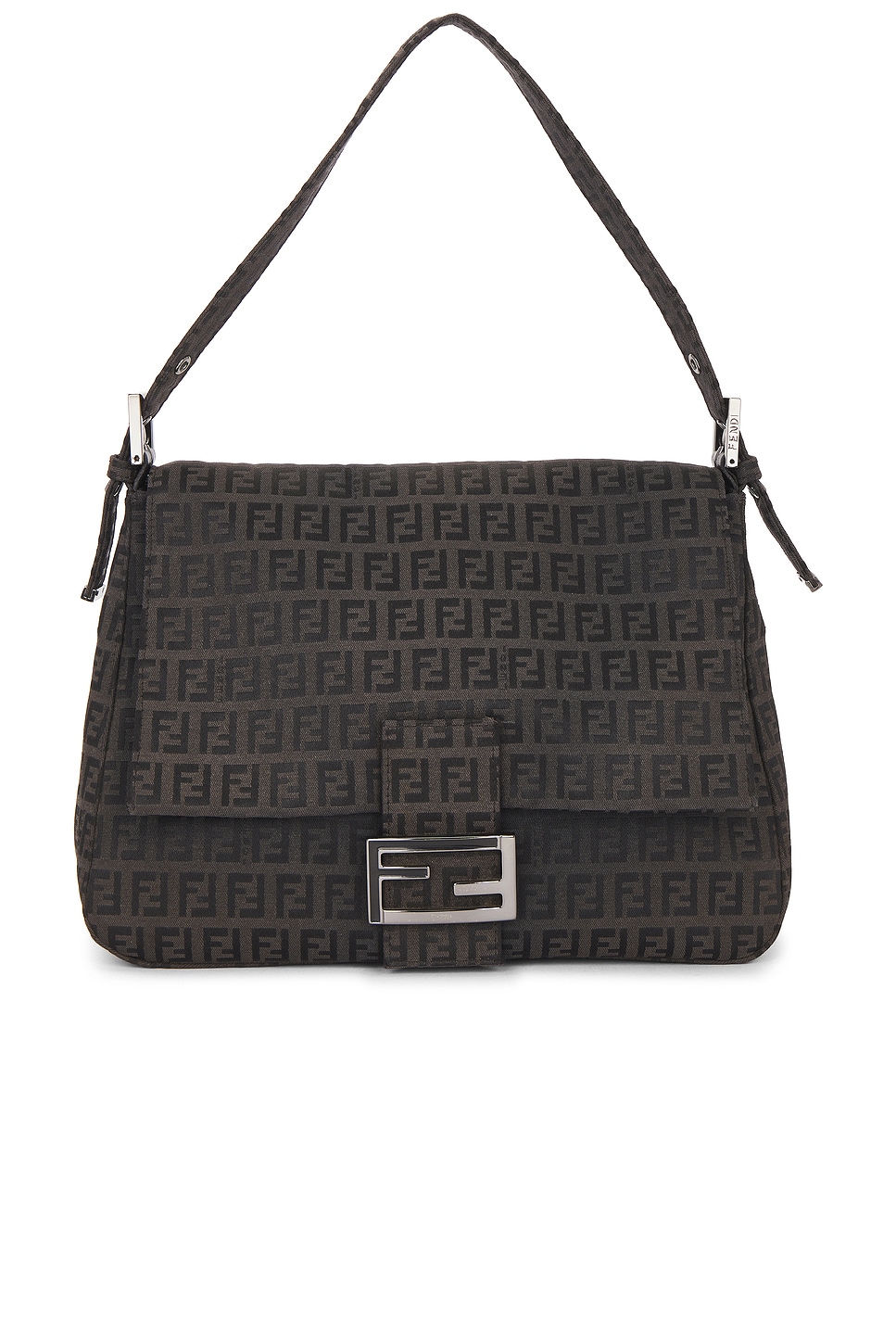 FWRD Renew Fendi Zucchino Mama Baguette Shoulder Bag