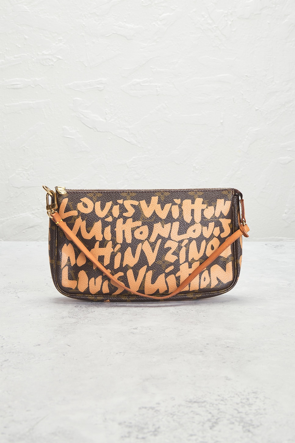 LOUIS VUITTON Pre-owned X Stephen Sprouse Monogram Graffiti Pochette Accessoires Shoulder Bag In Brown