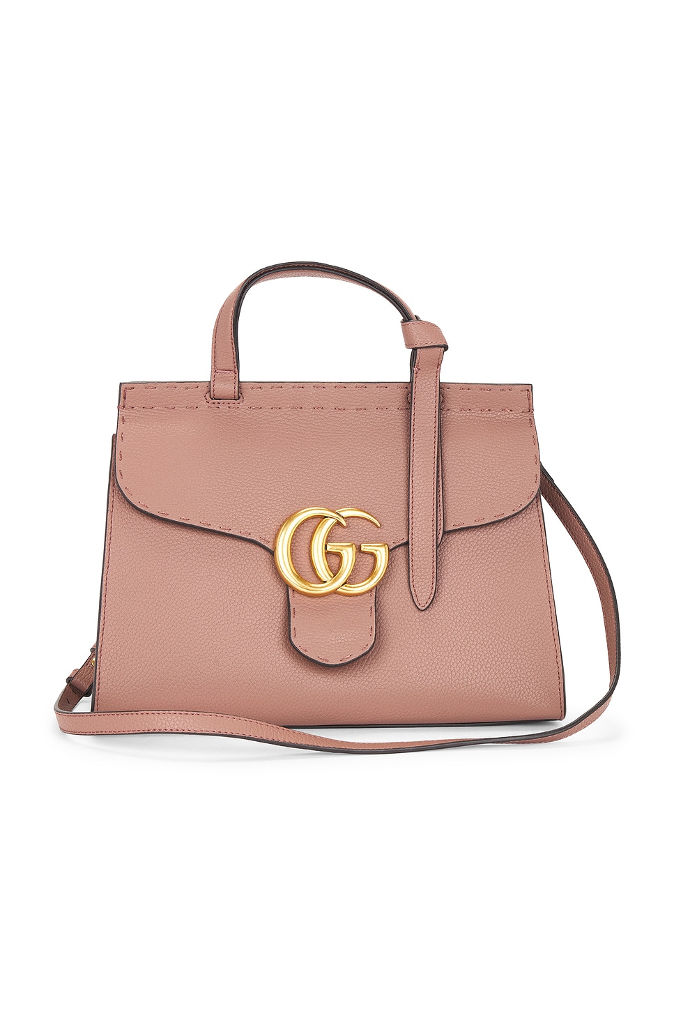 Click to view more detailed imagery on our partner's website Pre-owned Gucci Gg Marmont Handbag In Pink