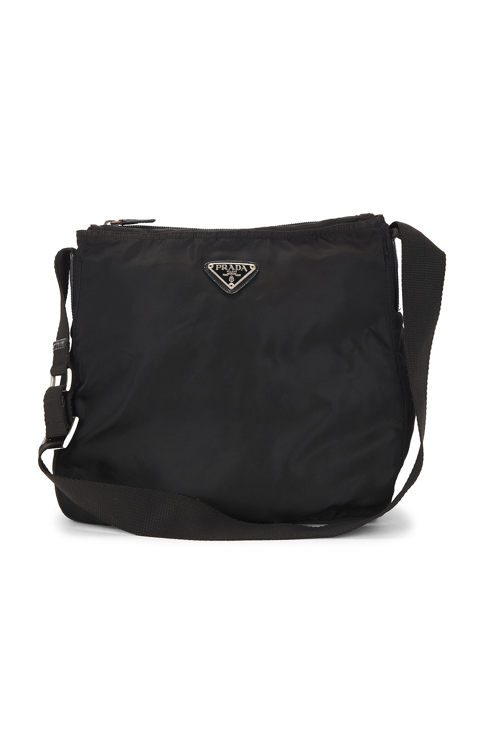 Click to view more detailed imagery on our partner's website Pre-owned Prada Tessuto Messenger Bag In Black