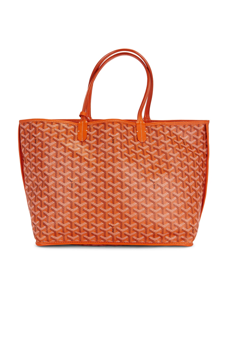 Pre-owned Goyard Saint Louis Pm Tote Bag In Orange