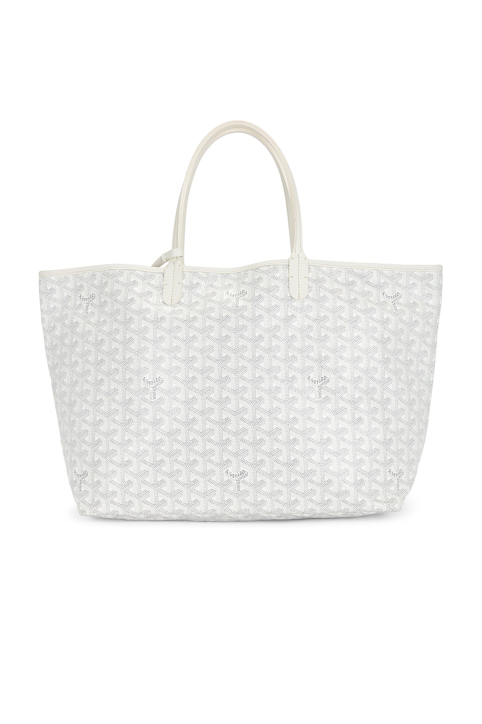 Pre-owned Goyard Saint Louis Pm Tote Bag In White