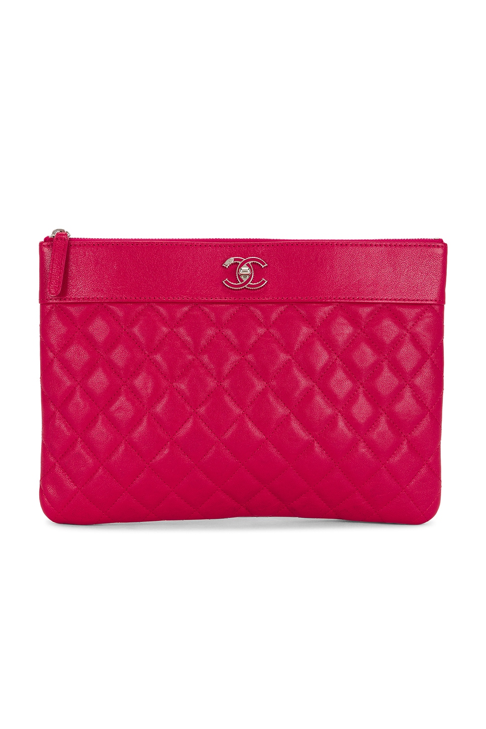 chanel Chanel Sheepskin Vintage Mademoiselle Medium O Case Clutch