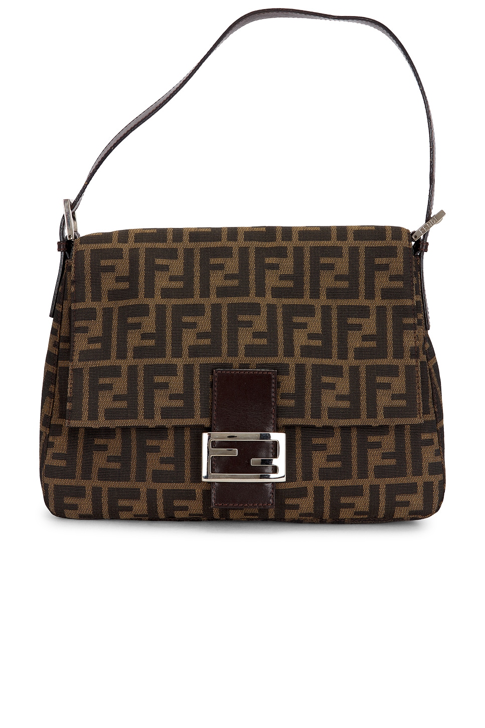FWRD Renew Fendi Zucca Mama Forever Baguette Shoulder Bag