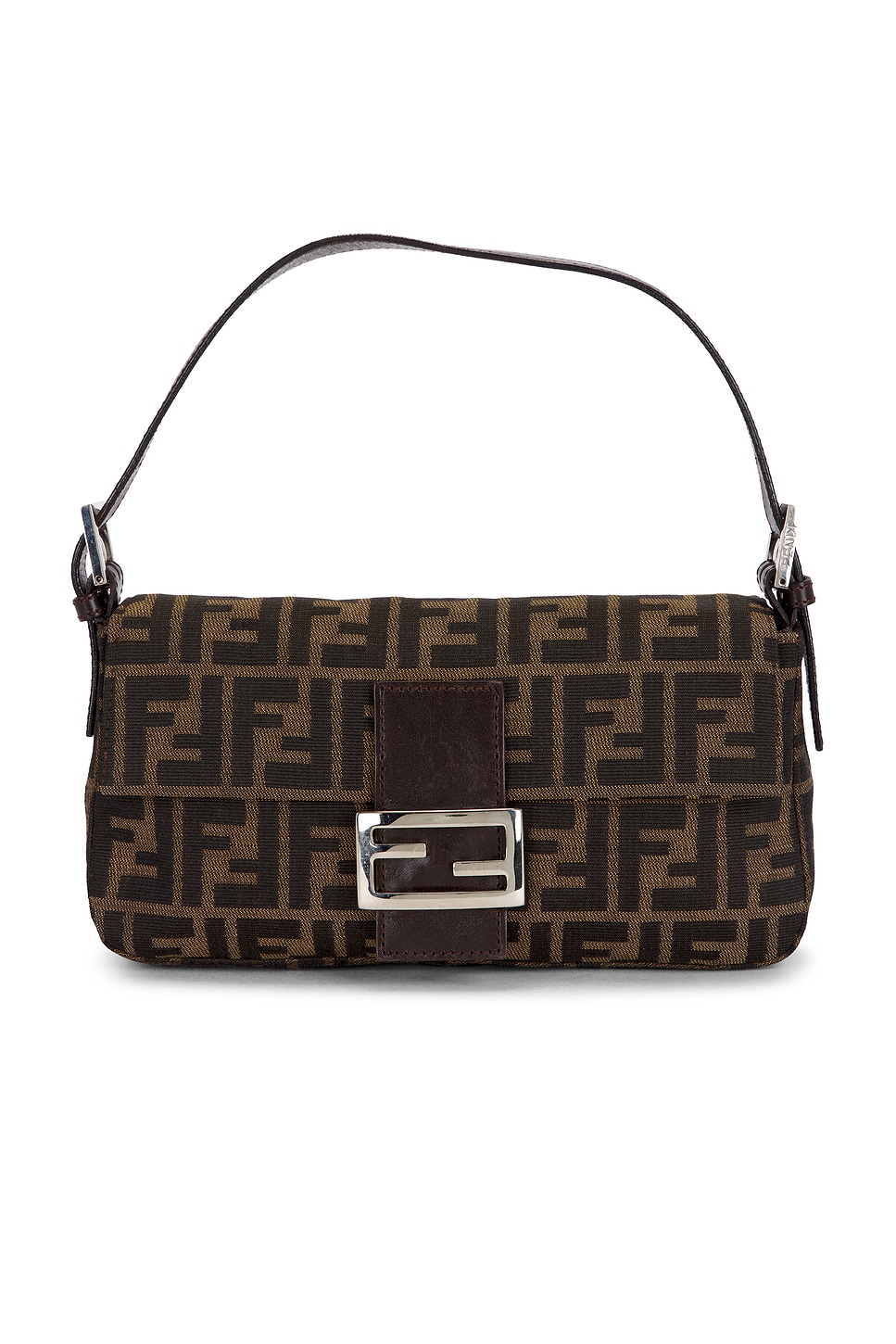 FWRD Renew Fendi Zucca Baguette Shoulder Bag