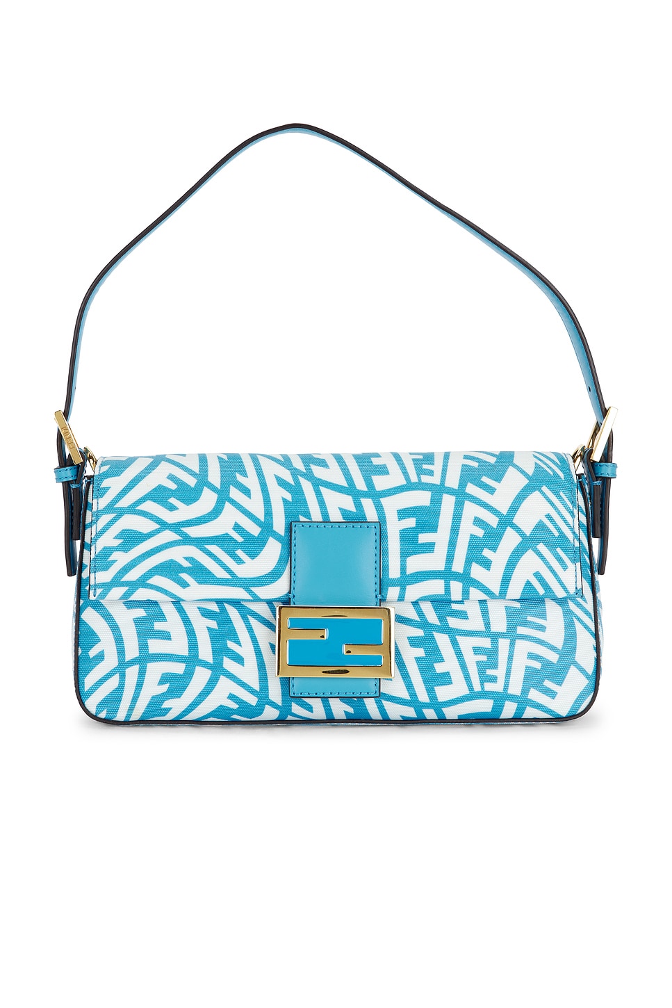 Pre-owned Fendi X Sarah Coleman Ff Vertigo Baguette 1997 Shoulder Bag