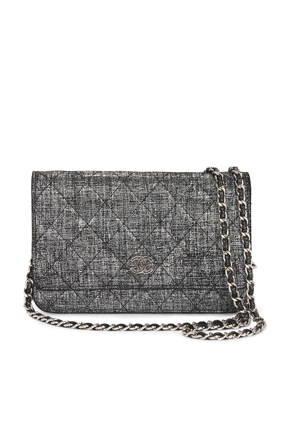 chanel Chanel Calfskin Metallic Wallet On Chain