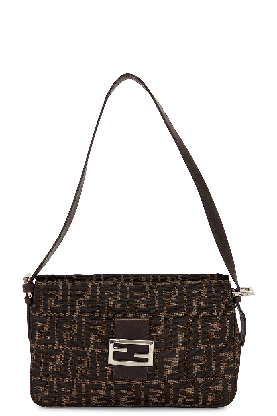 fendi Fendi Zucca Baguette Shoulder Bag