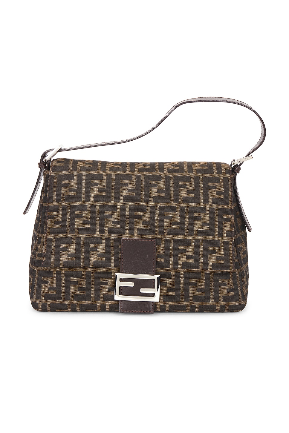 FWRD Renew Fendi Zucca Mama Forever Baguette Shoulder Bag