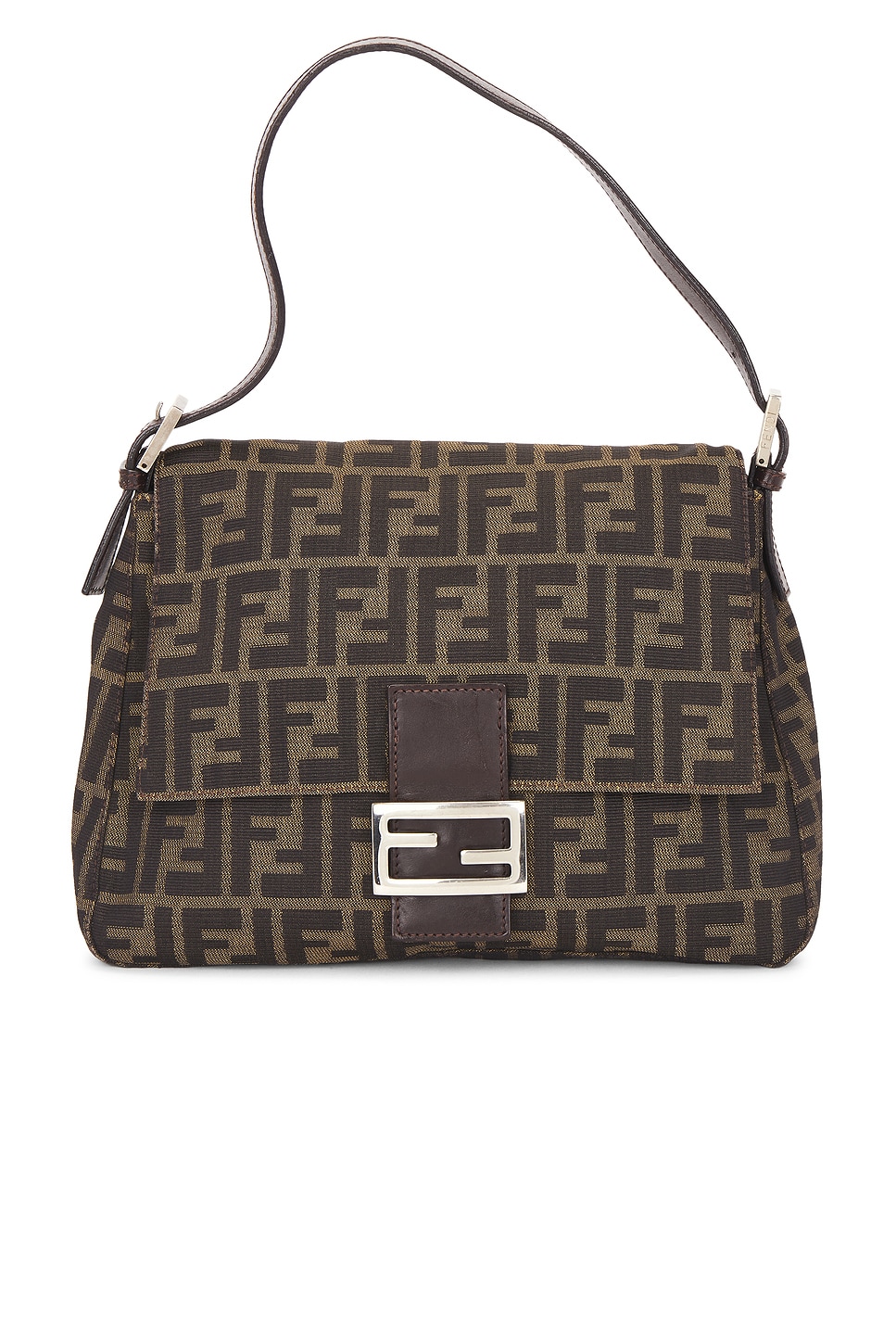 FWRD Renew Fendi Zucca Mama Forever Baguette Shoulder Bag