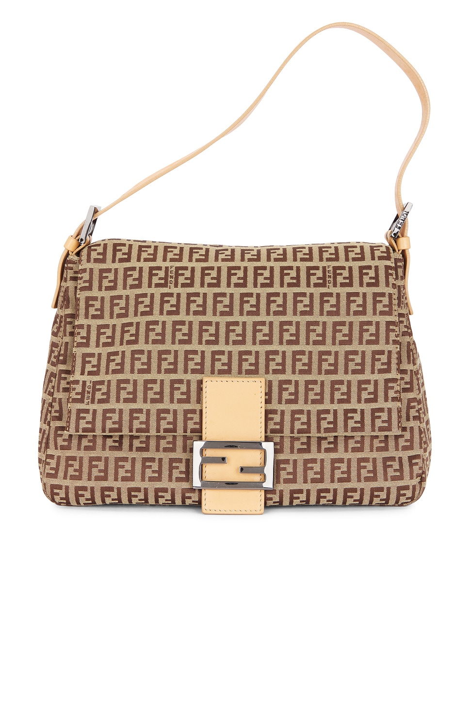 FWRD Renew Fendi Zucchino Mama Baguette Shoulder Bag