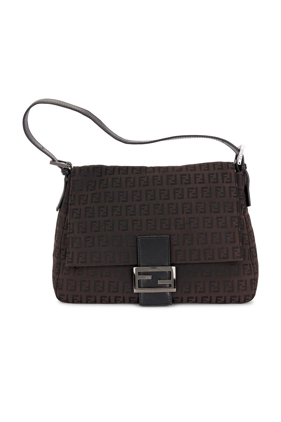 FWRD Renew Fendi Zucchino Mama Baguette Shoulder Bag