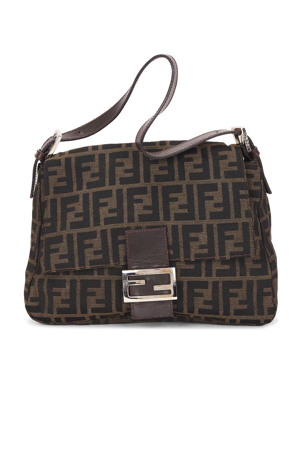 FWRD Renew Fendi Zucca Mama Baguette Shoulder Bag