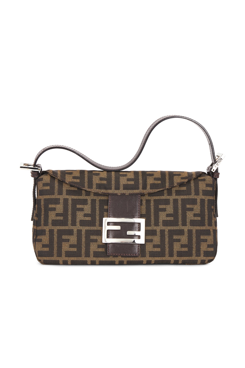 FWRD Renew Fendi Zucca Baguette Shoulder Bag