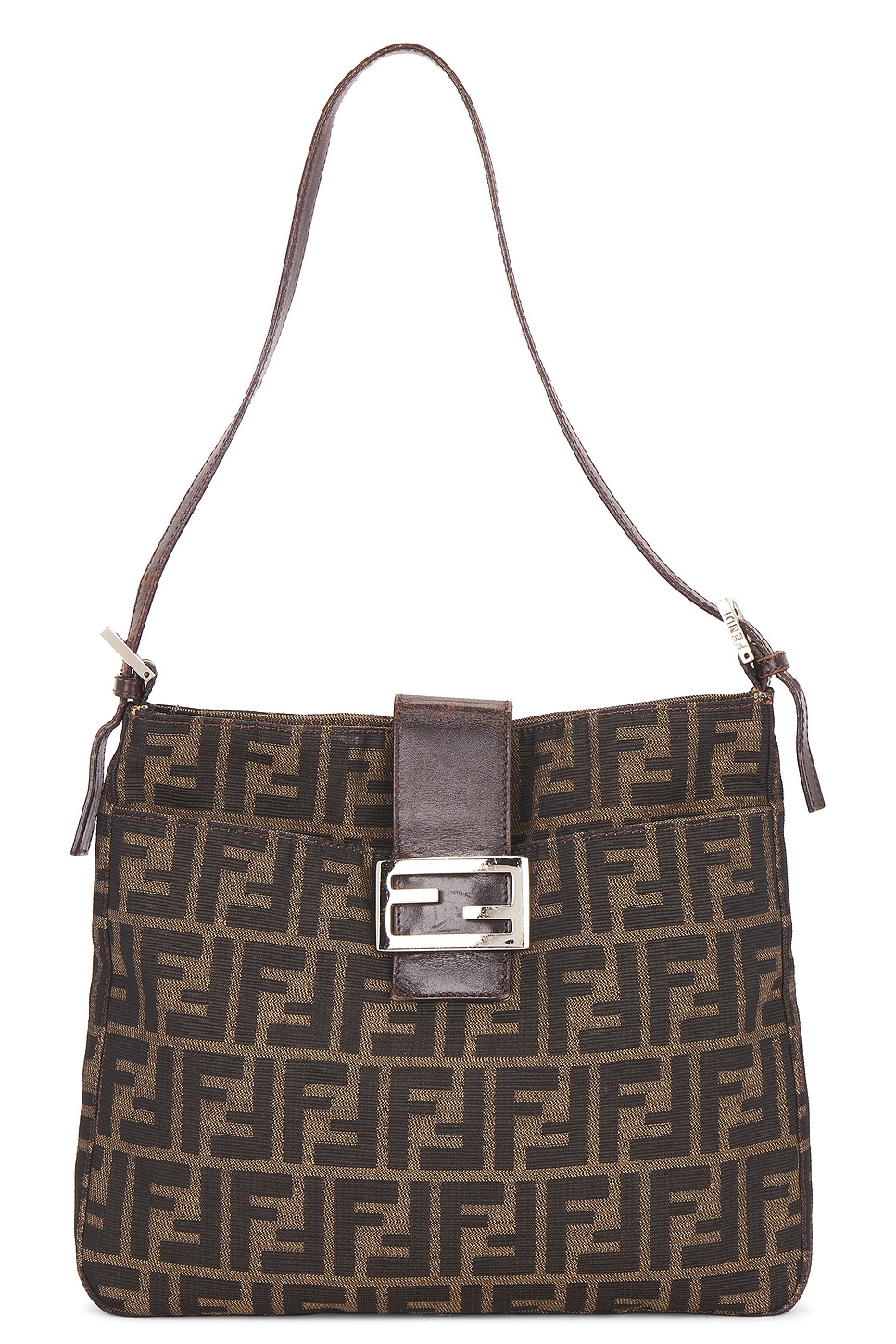 FWRD Renew Fendi Zucca Shoulder Bag