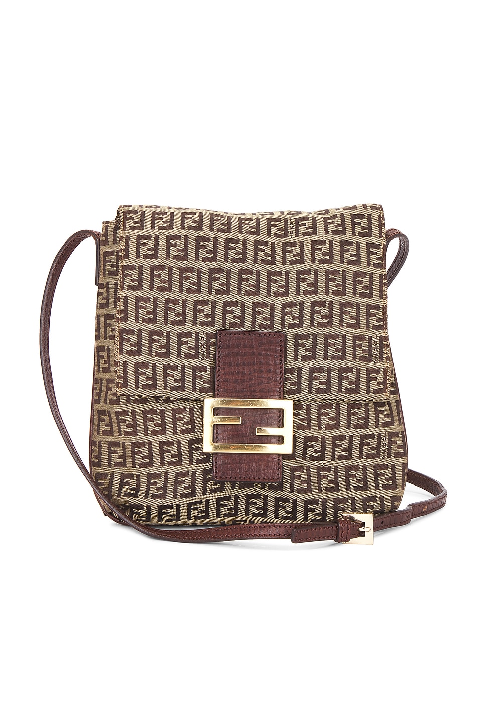 FWRD Renew Fendi Zucchino Shoulder Bag