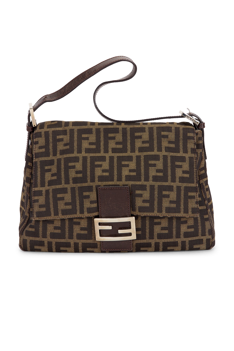 FWRD Renew Fendi Zucca Mama Forever Baguette Shoulder Bag
