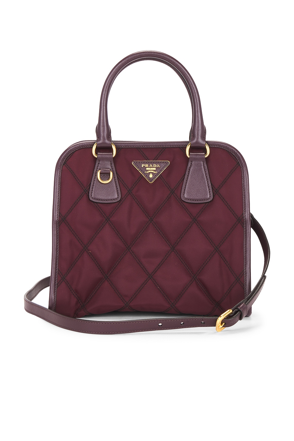 FWRD Renew Prada Tessuto Quilted Nylon Handbag