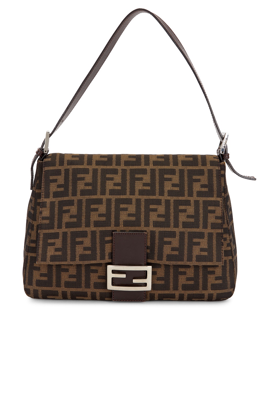 FWRD Renew Fendi Zucca Mama Forever Baguette Shoulder Bag