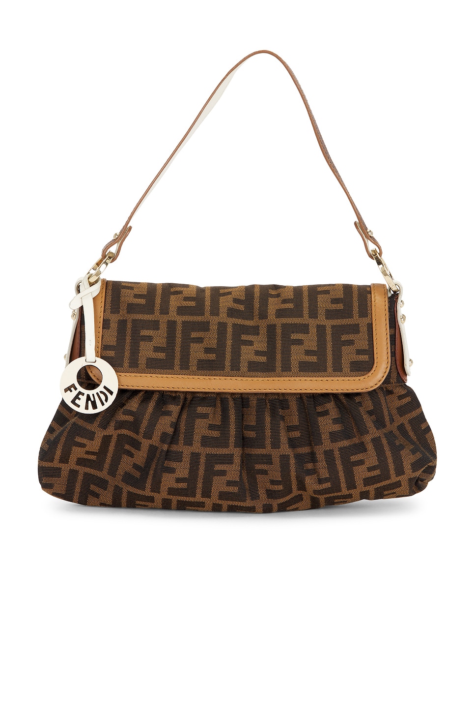 FWRD Renew Fendi Zucca Chef Shoulder Bag