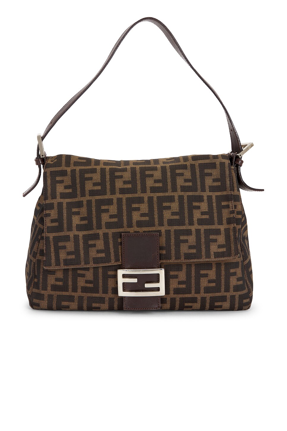 FWRD Renew Fendi Zucca Mama Forever Baguette Shoulder Bag