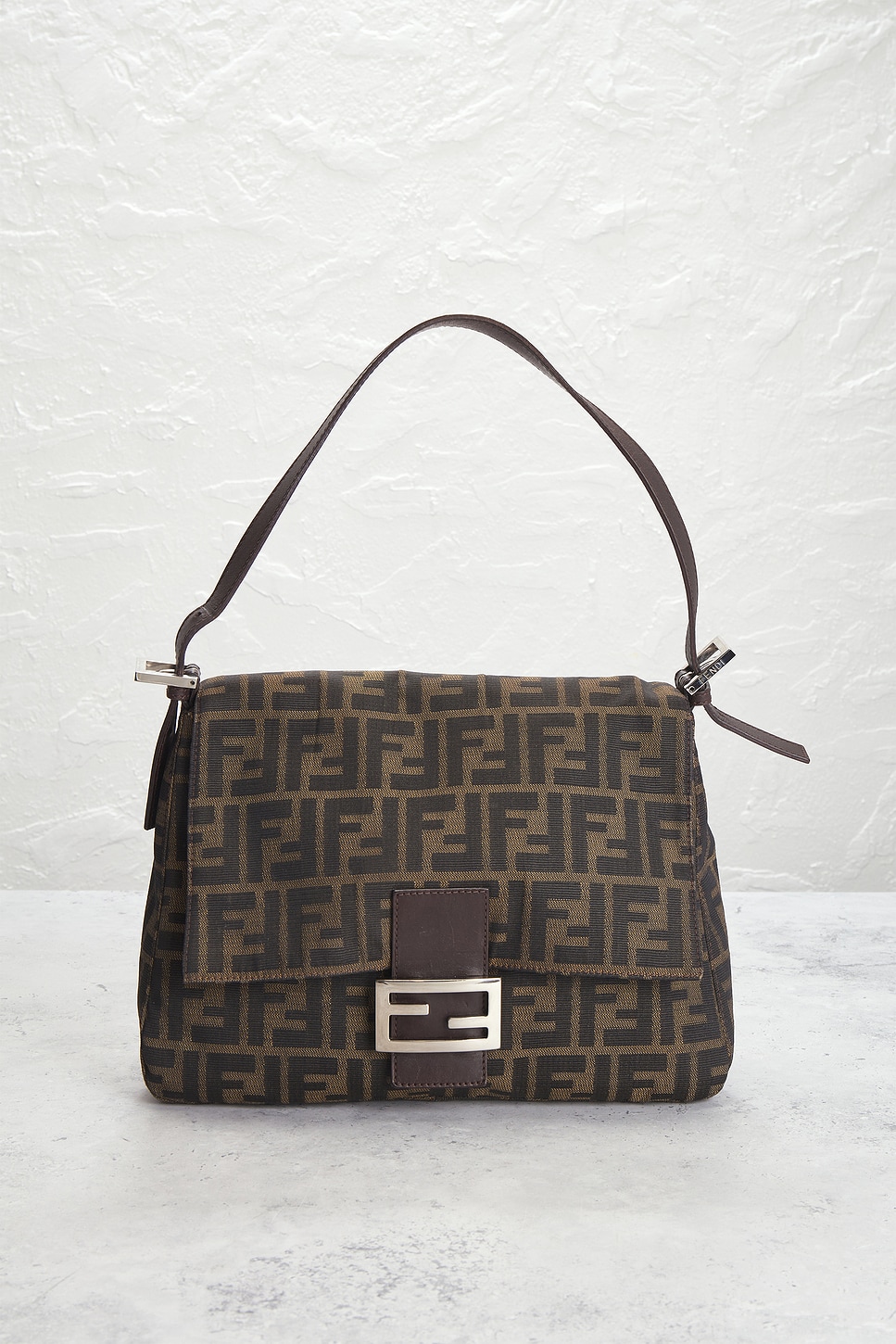 FWRD Renew Fendi Zucca Mama Forever Baguette Shoulder Bag | Thumbnail 2 FWRD Renew Fendi Zucca Mama Forever Baguette Shoulder Bag | Thumbnail 2