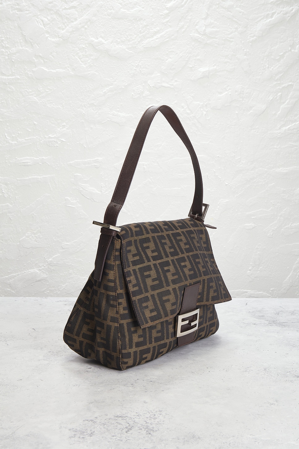 FWRD Renew Fendi Zucca Mama Forever Baguette Shoulder Bag | Thumbnail 4 FWRD Renew Fendi Zucca Mama Forever Baguette Shoulder Bag | Thumbnail 4