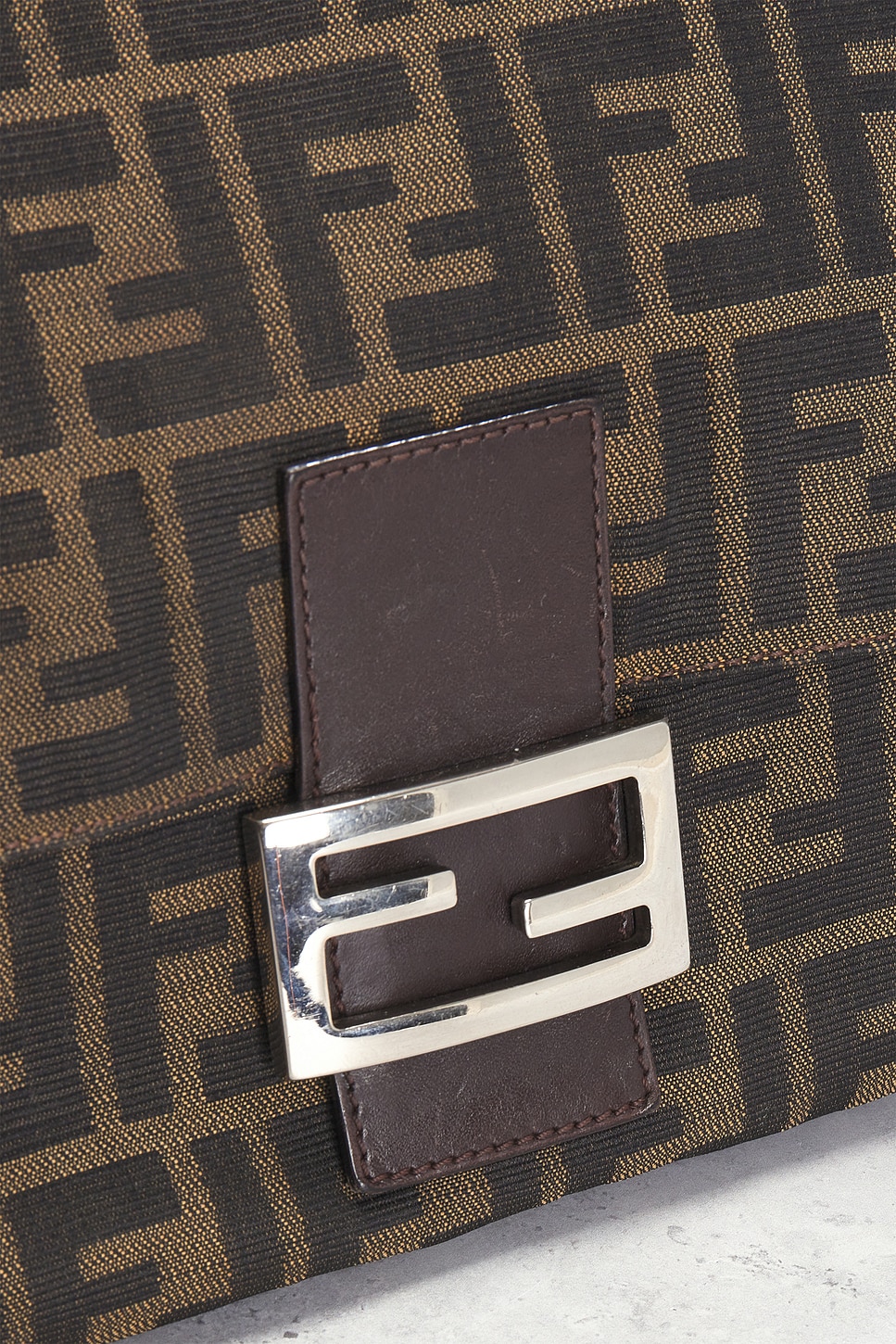 FWRD Renew Fendi Zucca Mama Forever Baguette Shoulder Bag | Thumbnail 5 FWRD Renew Fendi Zucca Mama Forever Baguette Shoulder Bag | Thumbnail 5