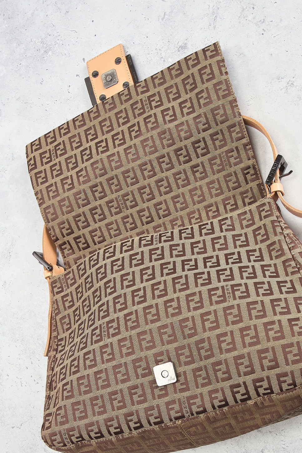 FWRD Renew Fendi Zucchino Mama Baguette Shoulder Bag | Thumbnail 7 FWRD Renew Fendi Zucchino Mama Baguette Shoulder Bag | Thumbnail 7