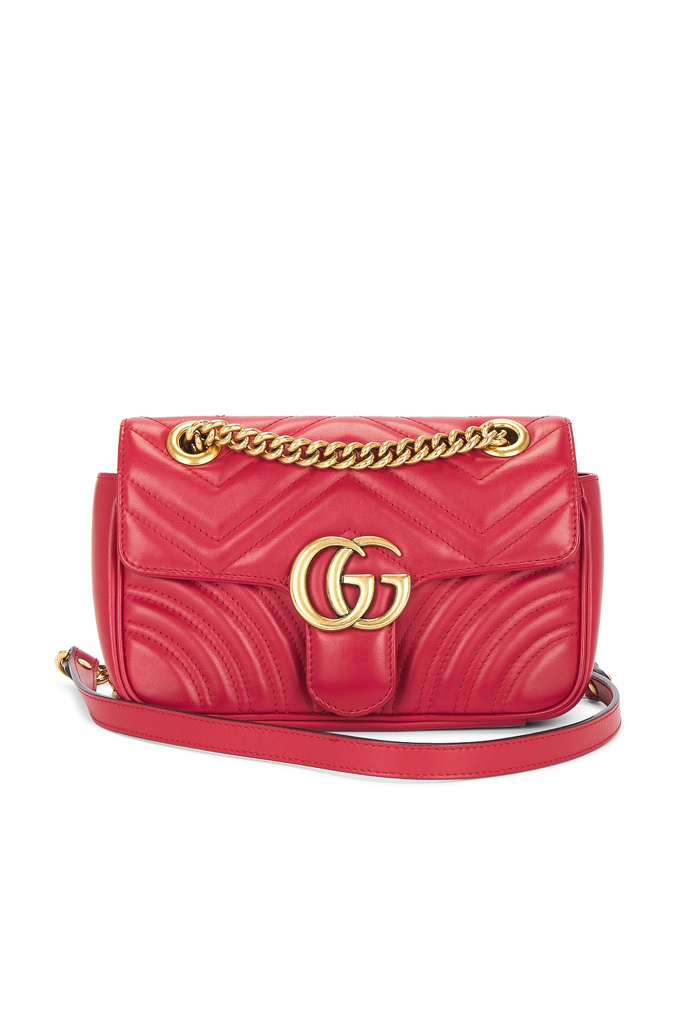 FWRD Renew Gucci Mini GG Marmont Shoulder Bag