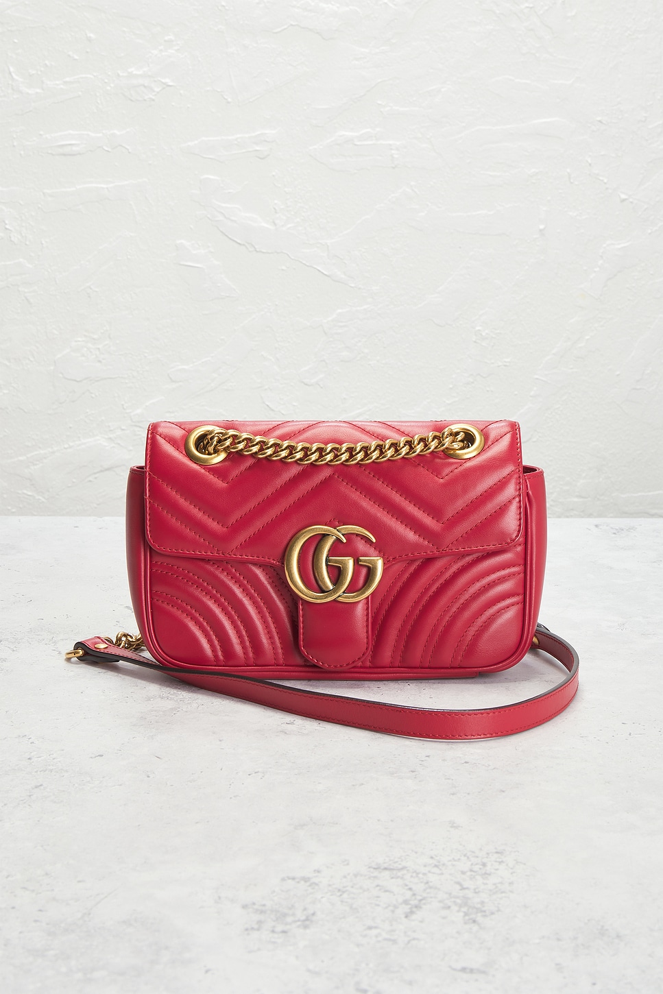 FWRD Renew Gucci Mini GG Marmont Shoulder Bag | Thumbnail 2 FWRD Renew Gucci Mini GG Marmont Shoulder Bag | Thumbnail 2